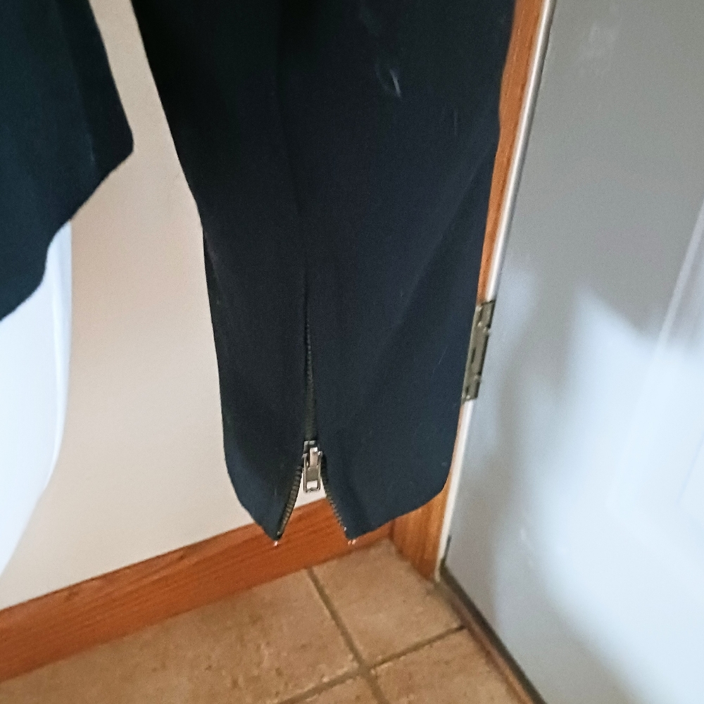 Parallel Jacket Blazer Black Angled Zipper Closur… - image 6